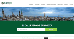 Desktop Screenshot of elcallejerodezaragoza.com